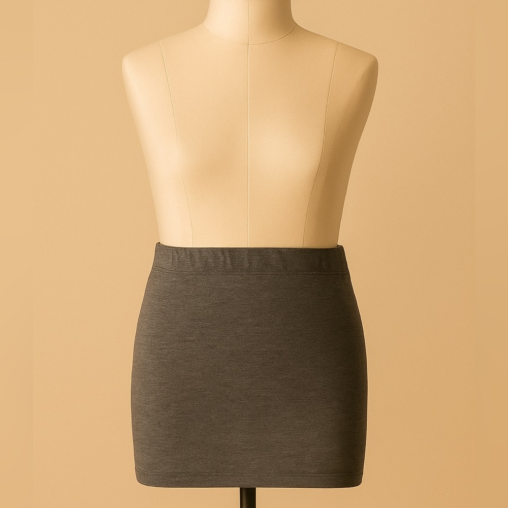 Gray Pencil Skirt
